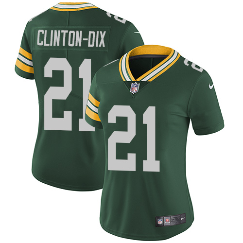Nike Packers #21 Ha Ha Clinton-Dix Green Team Color Women's Stitched NFL Vapor Untouchable Limited Jersey